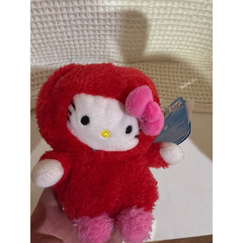 Kawaii Unisex Hello Kitty BumBumz Plush 4.5" Red